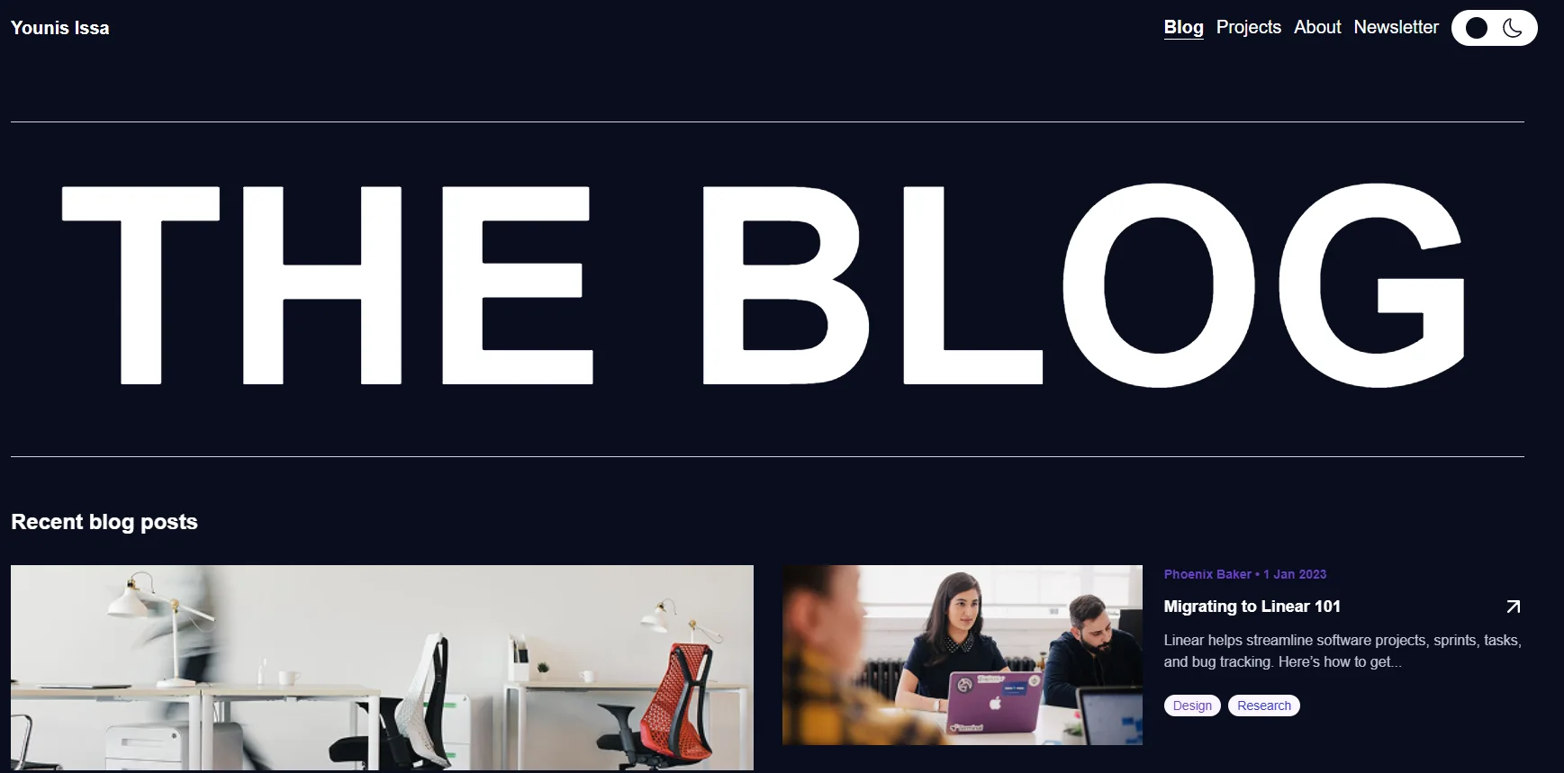 The Blog screenshot